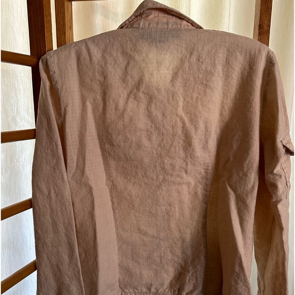 Of the Earth Hemp Long Sleeve Button Down Shirt Jacket Size Small Pockets Eco - Picture 2 of 6